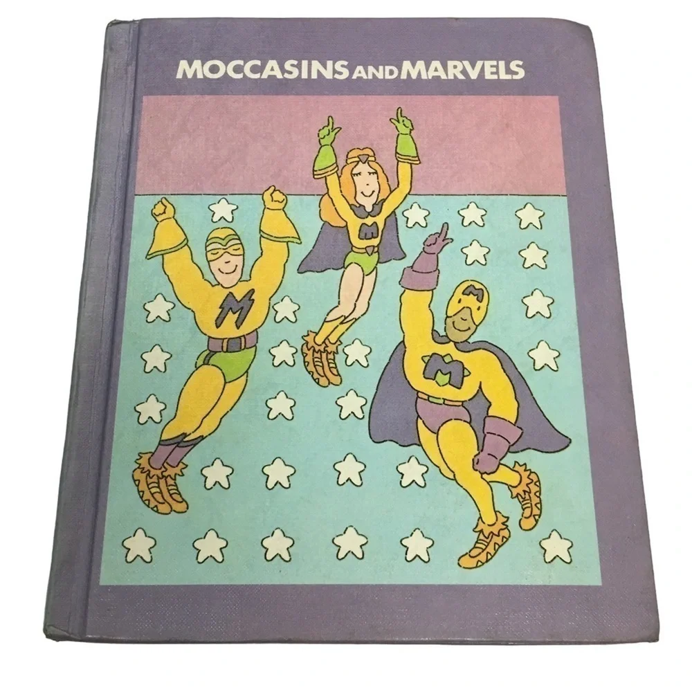 VINTAGE 1981 Book Moccasins & Marvels Homeschooling Classroom Reading Basics